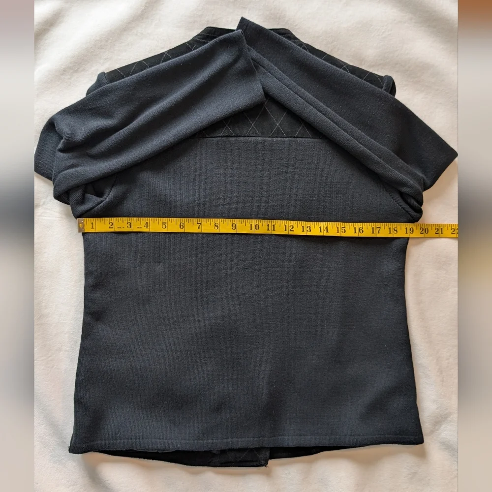 Vintage Peter Nygard Women's Jacket Suede Leather And Knit Zip Up Size M Petites - Picture 13 of 16